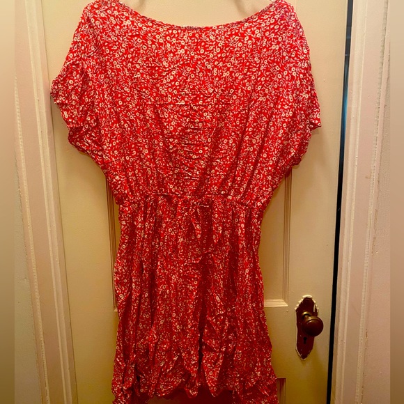 Floern’s Red Floral Dress - Picture 2 of 2